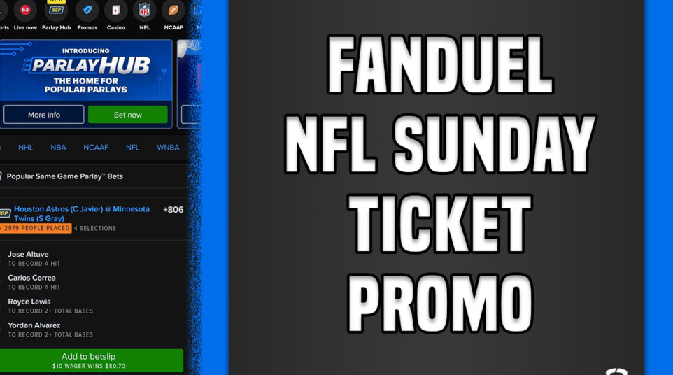 FanDuel NFL Sunday Ticket Promo 200 Bonus This Weekend, Special Offer Crossing Broad